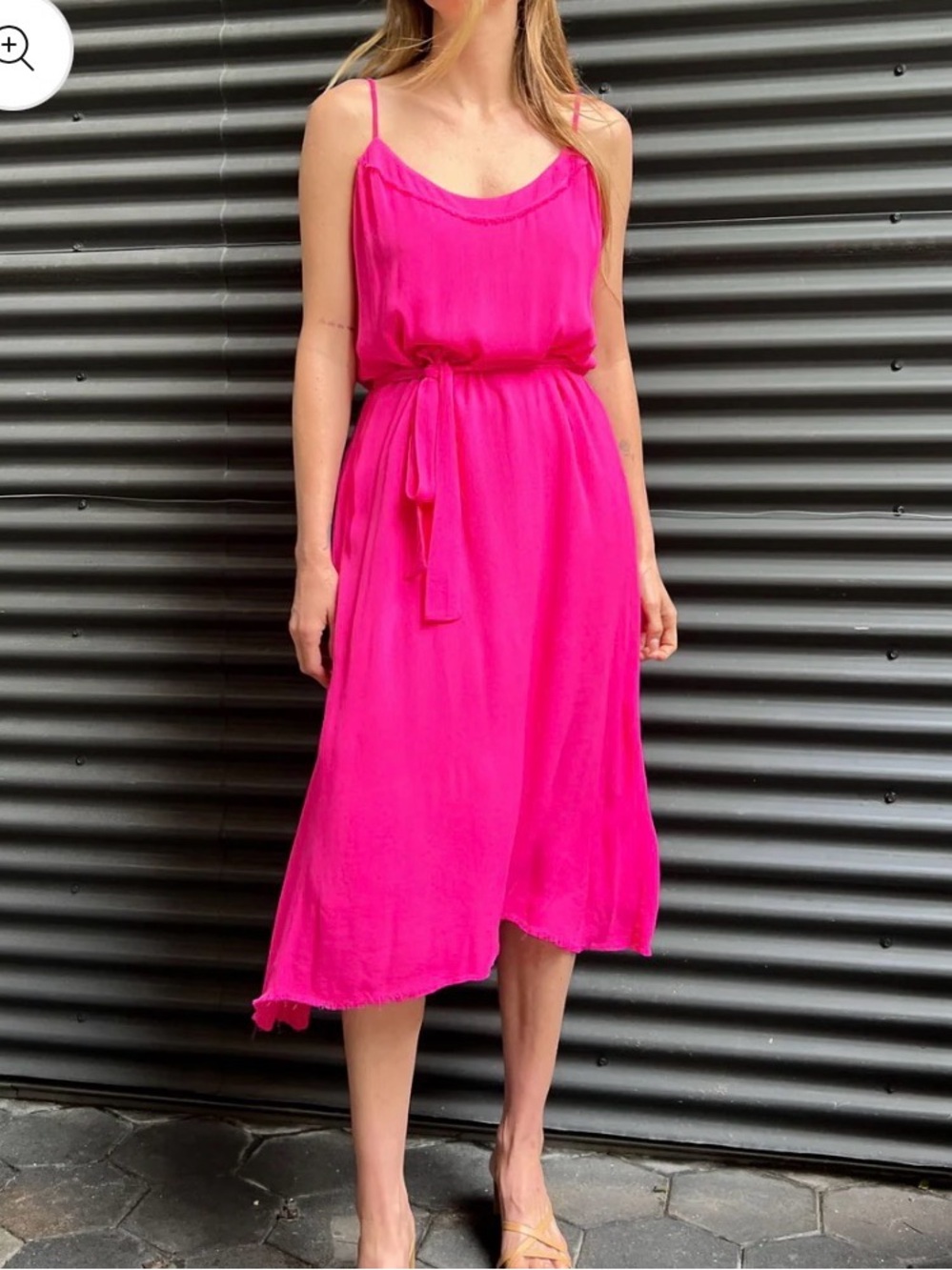 Pharaoh Elise Casper Dress in Shock Pink Size (2) Medium NWT